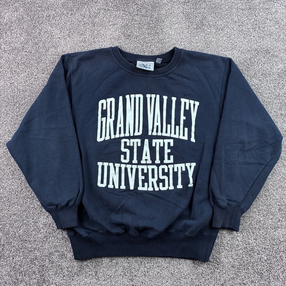 Vintage Grand Valley State Lakers Sweatshirt Mens Large Navy Gear For Sports